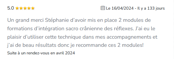 intégration crânienne des réflexes archaïques